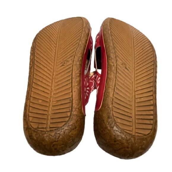 SOCOFY HANDMADE LEATHER BOHO CLOGS, MULES SLIP ON SHOES MULTI COLOURED SZ 40NWOT - Picture 6 of 13